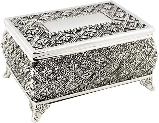 13 Silver-Tone Wedding Coins in a Decorative Box – Honoring the Sacred Vows of Marriage (Small)