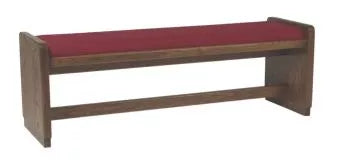 Versatile Narthex Bench with Upholstered Cushion for Comfortable Congregational Seating