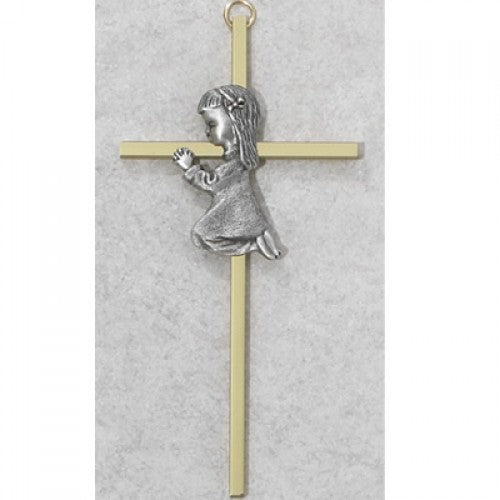 6" TWO TONE GIRL CROSS