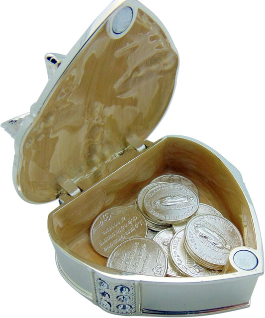 Corazón de Boda Heart-Shaped Coin Set | Unity Tokens for Wedding Ceremony
