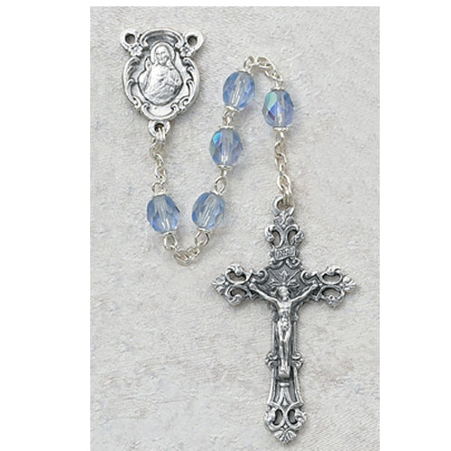 6MM ZIRCON/DECEMBER ROSARY