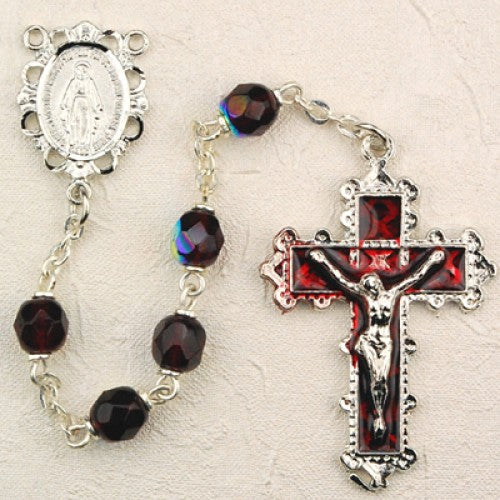 6MM GARNET ROSARY