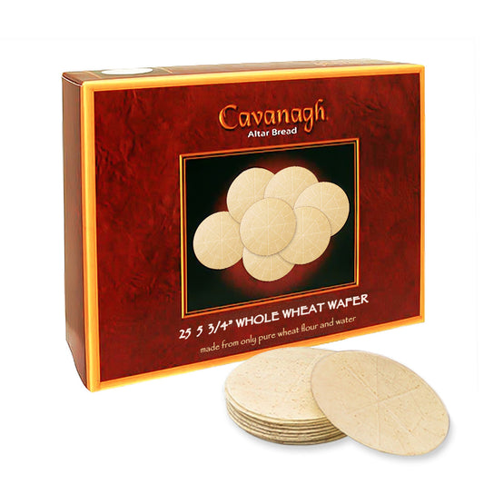 Whole Wheat Communion Wafers 5-3/4" (Pack of 25) - Lg Host - Broadman