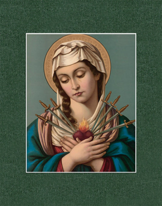 Pre-Matted Traditional Catholic Art - Fits Standard 11x14 Frame