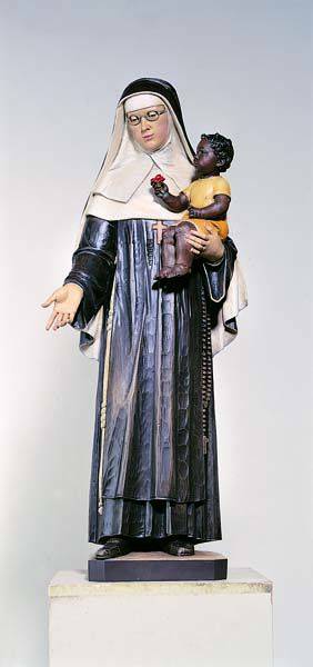Hand Carved in Linden Wood Mother Katharine Drexel Statue | Made in Italy