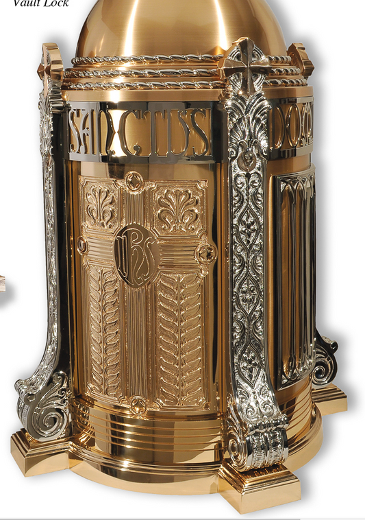 TABERNACLE BRONZE WITH REVOLVING DOOR AND PRECISION BEARING MECHANISM, VAULT LOCK
