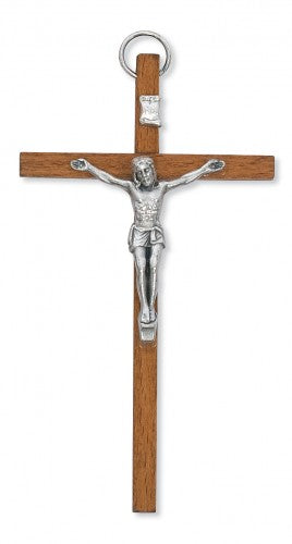 4 LIGHT BROWN CRUCIFIX"