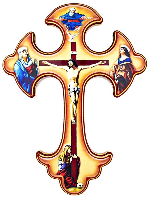 Holy Trinity Wall Cross, 9.5" x 7"