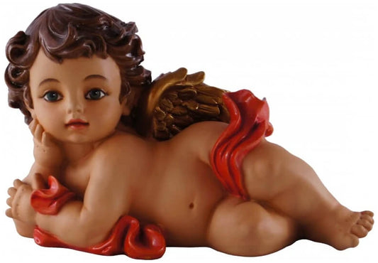 Restful Grace – 9″ Laying Angel Figurine