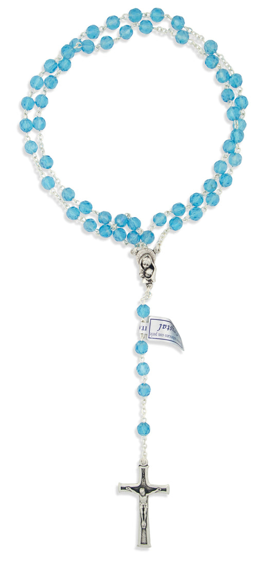 Crystal Rosary Beads for First Communion by Vatican Imports