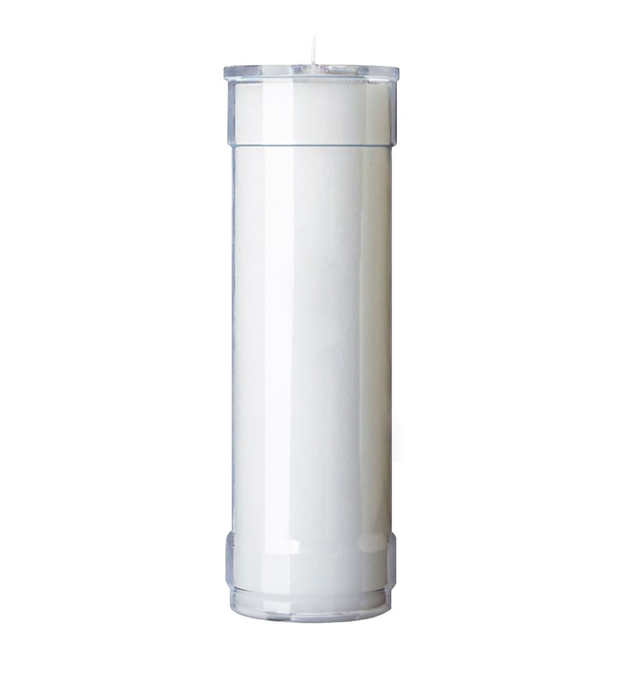6 Day Clear Plastic Insert Candles, Sold by the Case 2 DOZEN