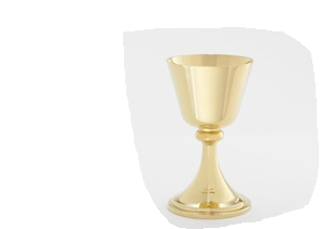 Divine Radiance Chalice | 24K Gold-Plated with Cross Accent