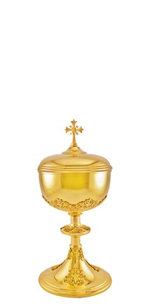 Graceful Imported 24K Gold-Plated Ciborium