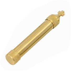 24K Gold-Plated Holy Water Sprinkler with Cross Accent
