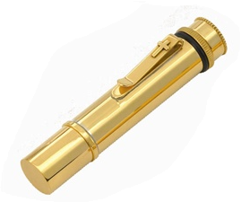 24K Gold-Plated Sand and Holy Water Interment Set with Cross Pocket Clip