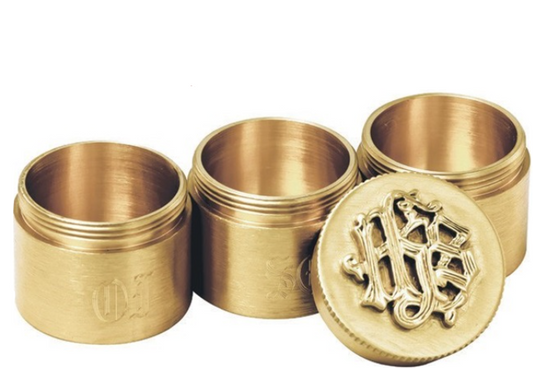 Exquisite 24K Gold-Plated Triple Oil Stock with IHS Emblem