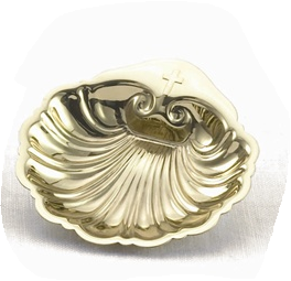 Brass/ Lacquer Sanctified Baptism Shell