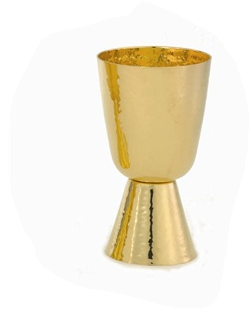 Radiance 24K Gold Plated Hammered Communion Chalice