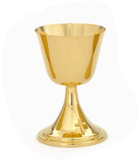 Aurora 24K Gold Plated High Polish Communion Chalice