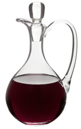 Graceful 11-Inch Glass Flagon