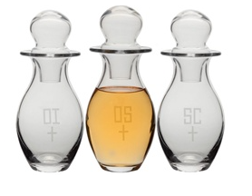 Divine Radiance Glass Chrismal Set