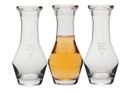 Holy Brilliance Glass Chrismal Set