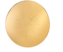 Eucharistic IHS Paten – High Polished Sacred Vessel