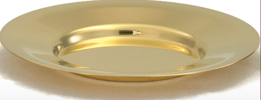 Elegant 6 3/4" Paten – 24K Gold-Plated Sacred Dish