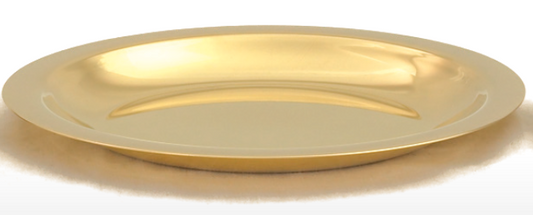 Sacred Radiance 8" Dish Paten with 24K Gold Plated Host