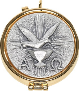 Divine Messenger Gold Plated Pyx for the Precious Body of Christ