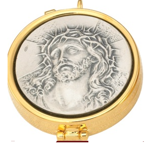 Holy Guardian Gold Plated Pyx Thorn Jesus