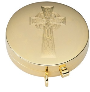 Eternal Grace Gold Plated Pyx for Safely Transporting the Precious Body of Christ
