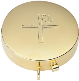 Luminous Gold Pyx – Safely Carry the Precious Body of Christ