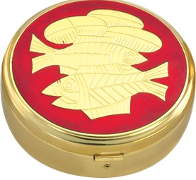 Divine Sanctuary Gold-Plated Pyx: Safeguarding the Precious Body of Christ