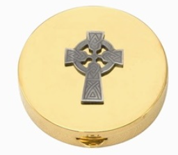 Divine Guardian Gold-Plated Pyx: Safeguarding the Precious Body of Christ