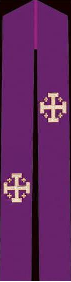 Eternal Elegance: Textured Fortrel with Swiss Schiffli Embroidery in Sacred Colors
