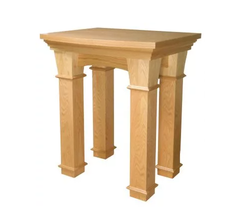 Sacred Curve Altar of Repose for Contemplation and Spiritual Reflection