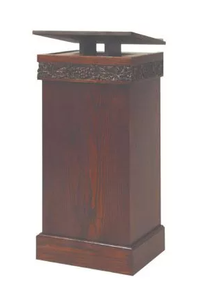 FlexStor Multi-Functional Adjustable Lectern with One Integrated Shelf for Added Convenience