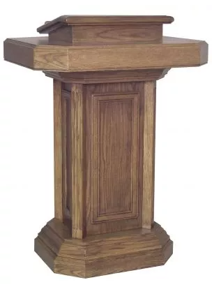 ClarityPedestal Speaker’s Pulpit with Storage Compartment