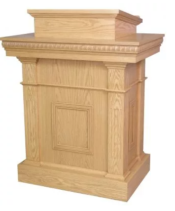 ClarityShelf Speaker’s Pulpit with Two Storage Compartments