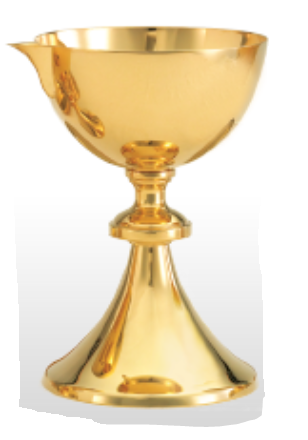 Sleek High Gloss 24K Gold Chalice with Functional Pouring Spout