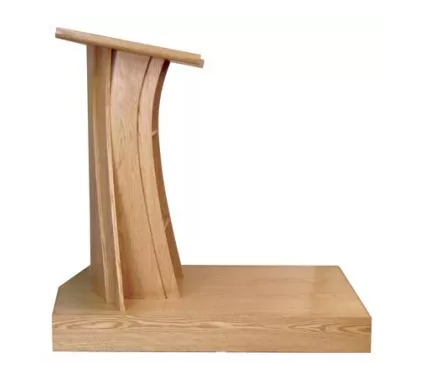 Pulpit with Dual Shelving for Easy Access to Books, Notes, and Presentation Essentials