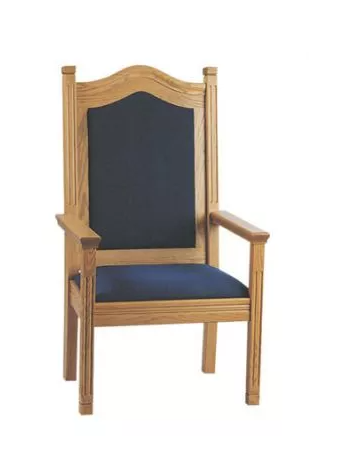 Sovereign Pulpit Chair with Comfort Plus Cushion for Sacred Leadership