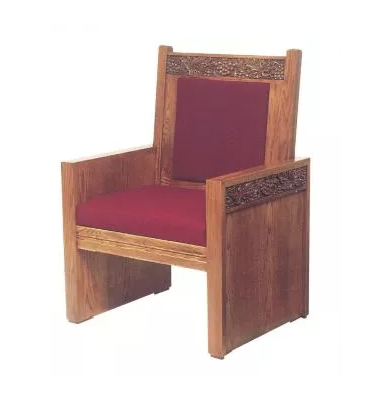 Graceful Presence Celebrant Chair with Upholstered Seat and Back