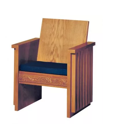 Graceful Legacy 2030 Celebrant Chair with Refined Wooden Back and Comfort-Focused Design