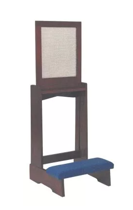 Sacred Kneeler 44 Confessional Prie Dieu with Comfort and Reflection