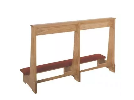 Divine Promise Wedding Prie Dieu with Red Oak Craftsmanship