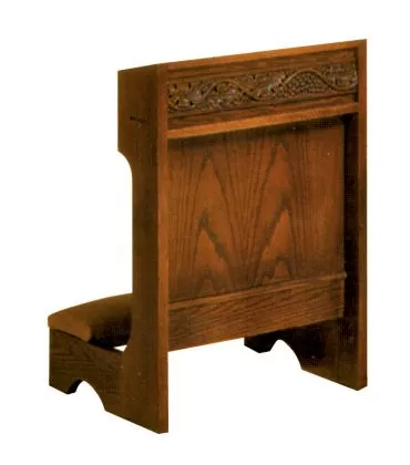 Divine Devotion Kneeler with Practical Shelf for Religious Items and Contemplation