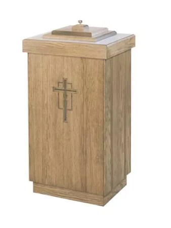 Graceful Blessings Baptismal Font with Almond Laminate Top