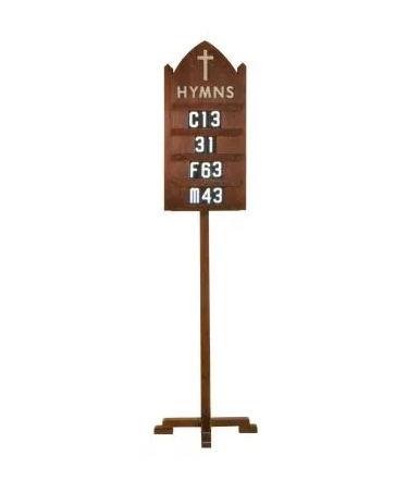 The Sacred Song Display Board on Stand for Congregational Hymns and Worship Celebrations